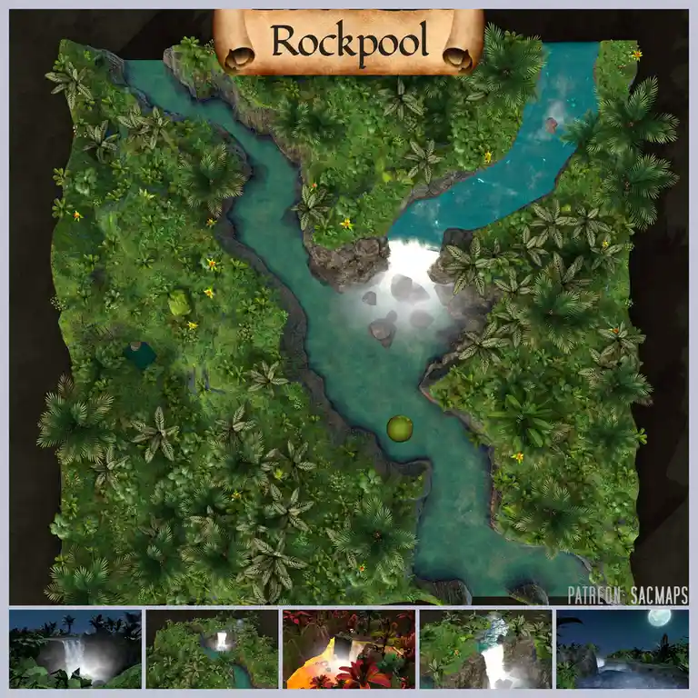 Explore The Rockpool: Your Go-To for Free DnD and TTRPG Maps