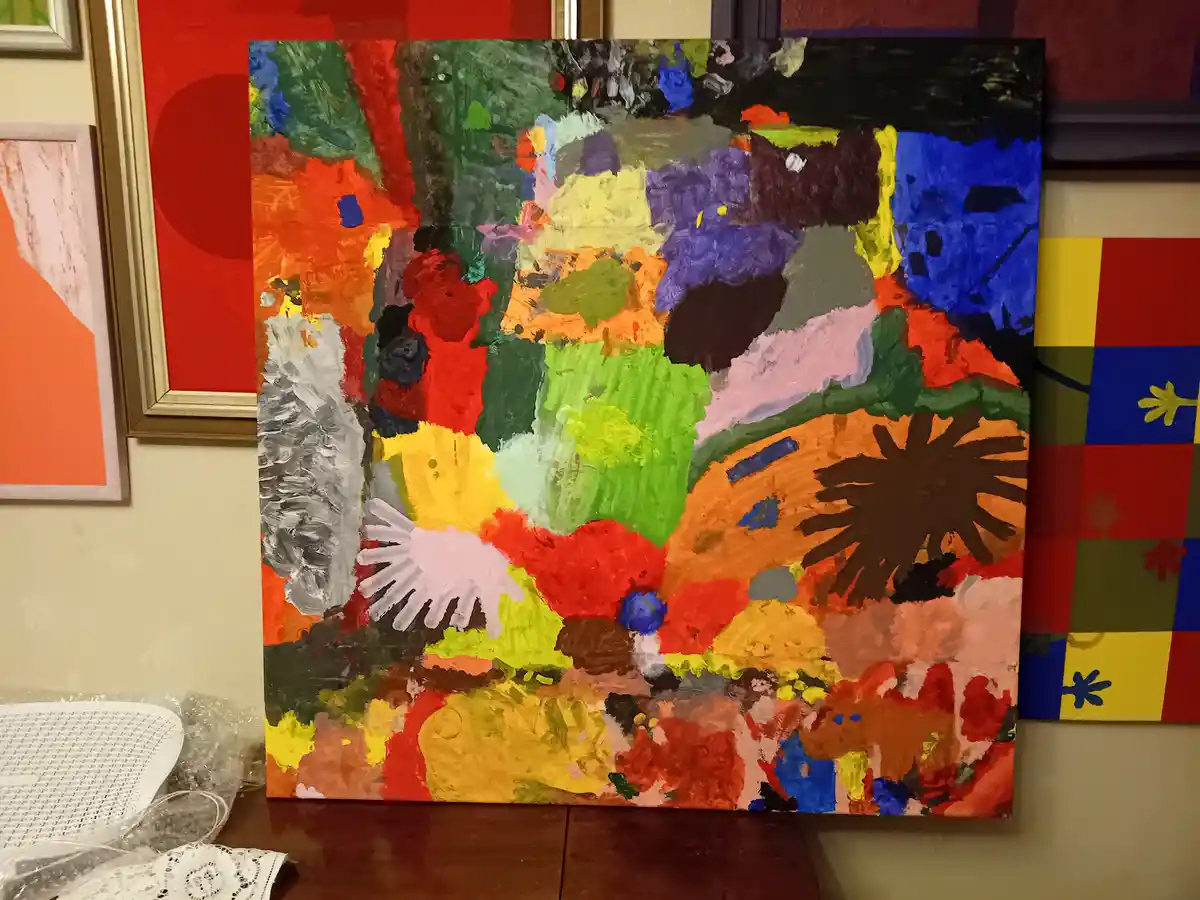 Check out my massive 100x100 cm painting!