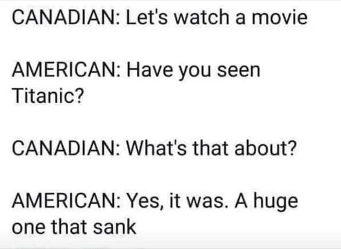 It definitely hit an iceberg.