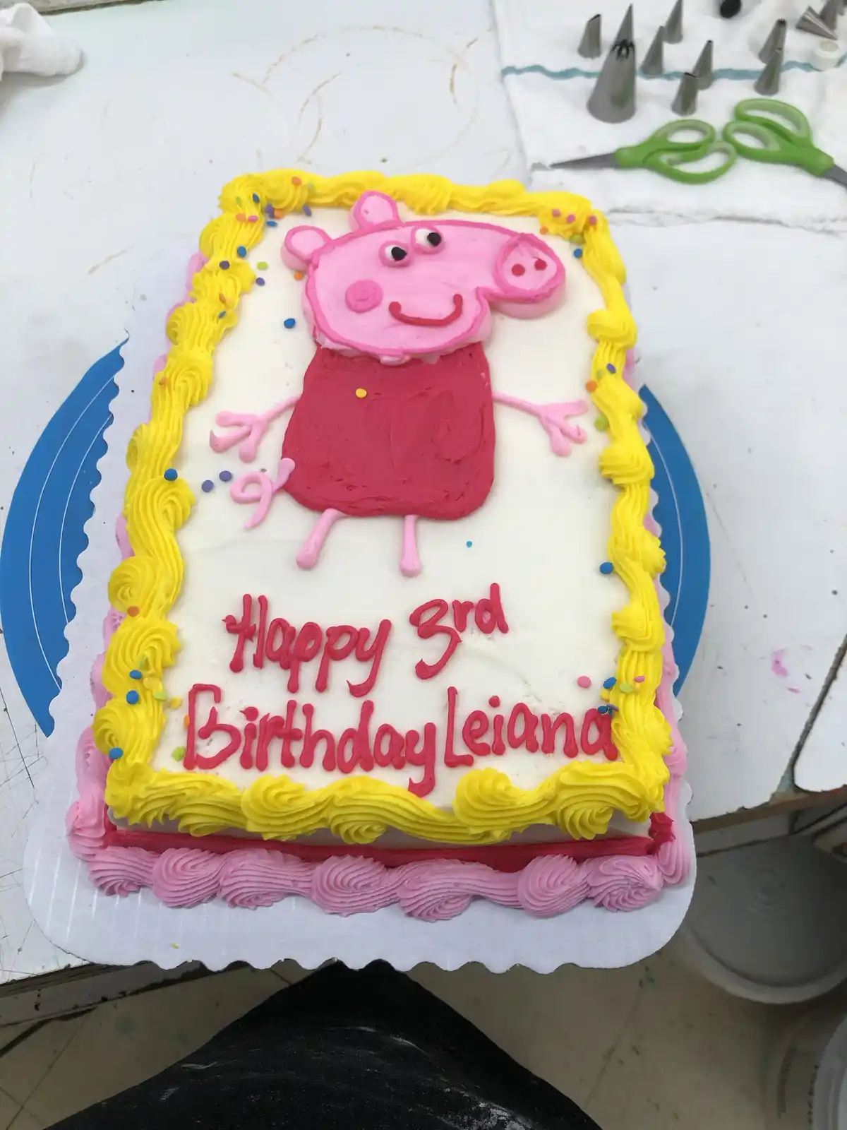 Deliciously Fun Peppa Pig Cake Creation