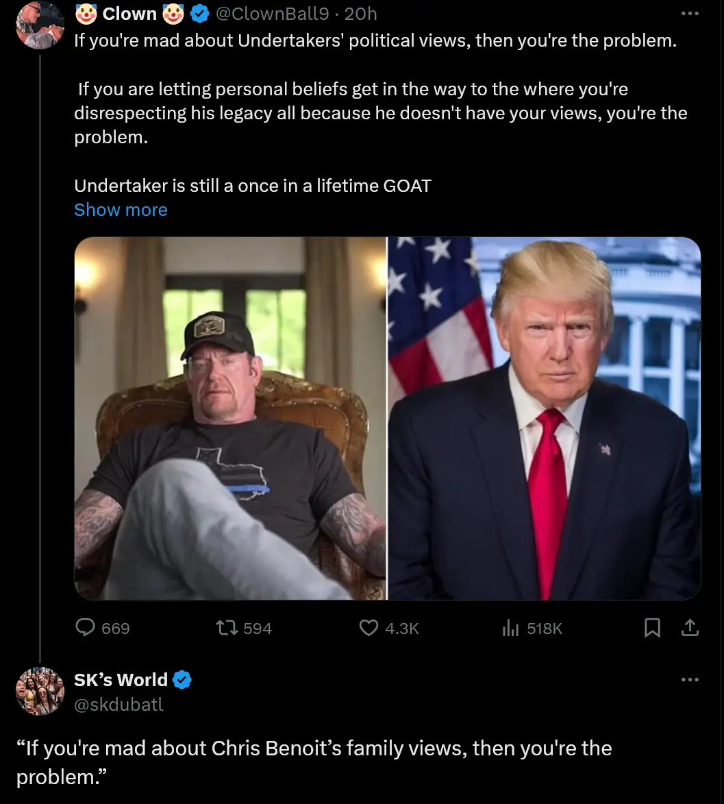 The image is a split-screen meme showing two men: on the left, a man with tattoos and a cap lounging in a chair, and on the…