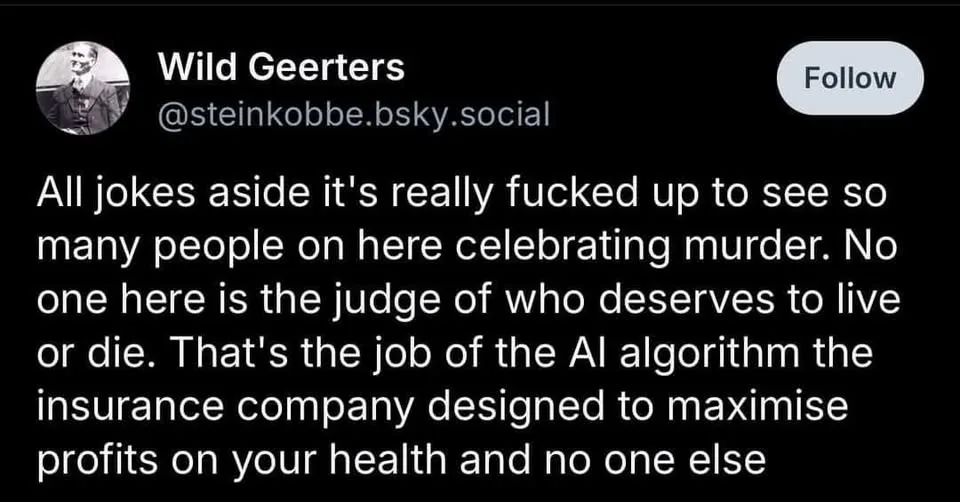 A screenshot of a social media post by 'Wild Geerters' with a black background and white text. The post reads: 'All jokes…
