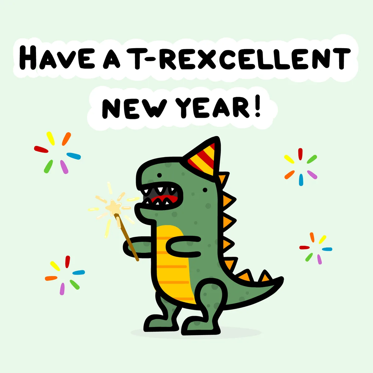 Happy New Year, T-Rex style!