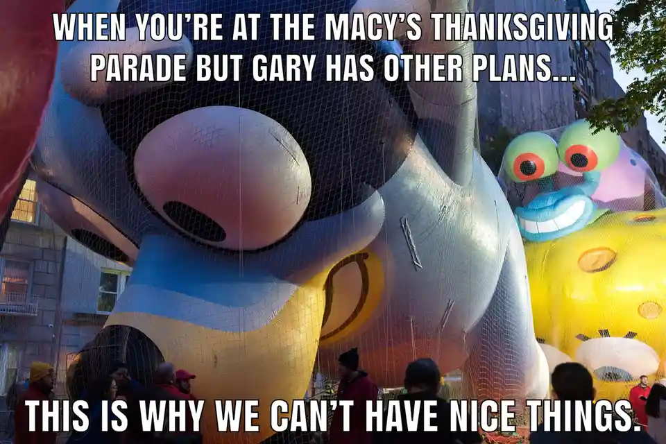 Gary's Distracted by the Wrong Thanksgiving Spread
