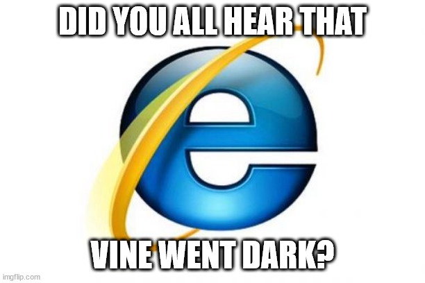 The image displays the iconic blue and yellow Internet Explorer logo against a white background. Overlaid in bold, white…