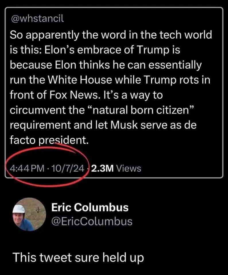 That actually sounds pretty believable!