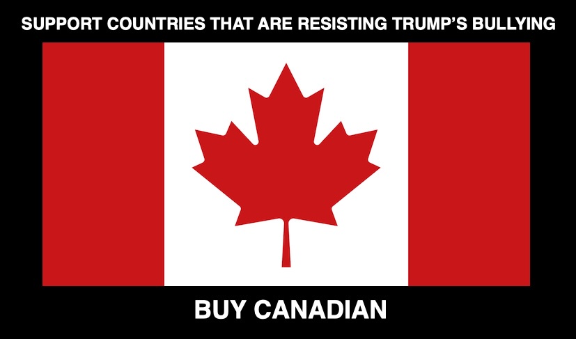 The image displays the Canadian flag, featuring a red maple leaf centered on a white square flanked by two red vertical…