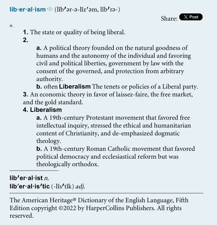 The image displays a dictionary definition page from 'The American Heritage® Dictionary of the English Language, Fifth…