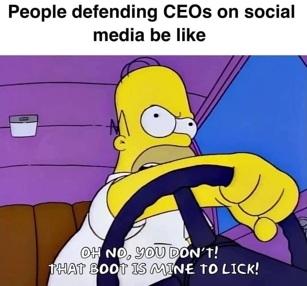 The image shows Homer Simpson in a car, gripping the steering wheel with a panicked, defensive expression. The overlaid text…