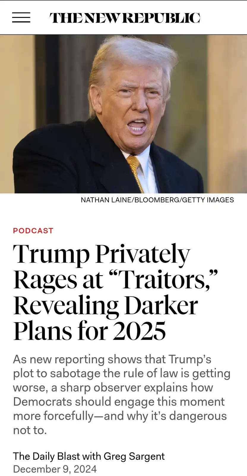 Congratulations, Republicans: You Just Elected a Toddler